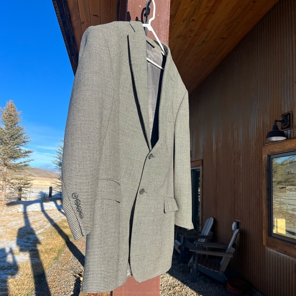 Joseph Feiss International Suit Coat Blazer Jacket Two Button 100% Wool 46 R - Picture 12 of 14